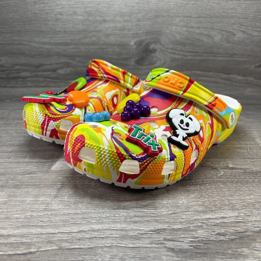 Crocs x Trix Cereal Tie Dye Classic Clog Mens Multi Sizes Available 207922 94S - Picture 3 of 16